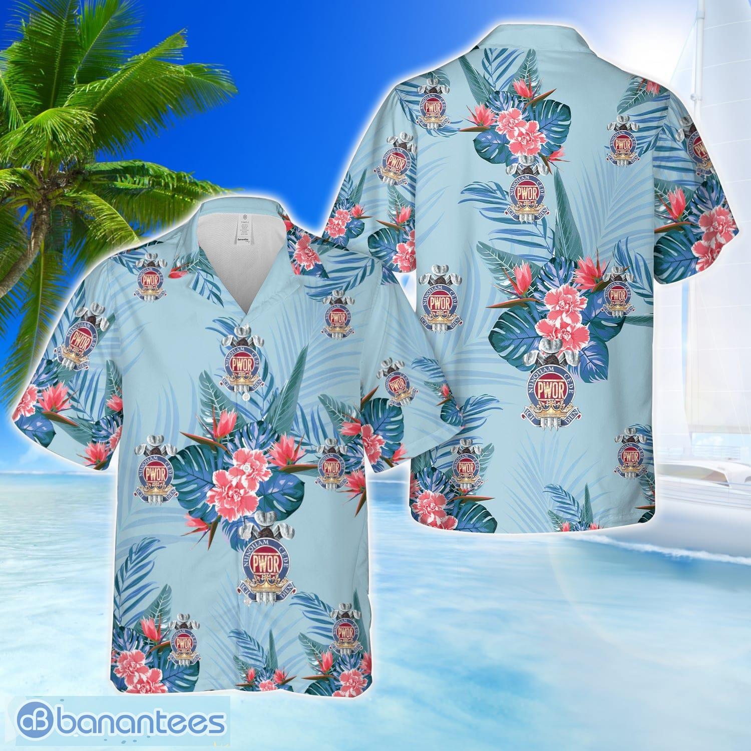 canadian army the princess of wales own regiment pwor 3d hawaiian shirt beach team gift image Canadian Army, The Princess of Wales