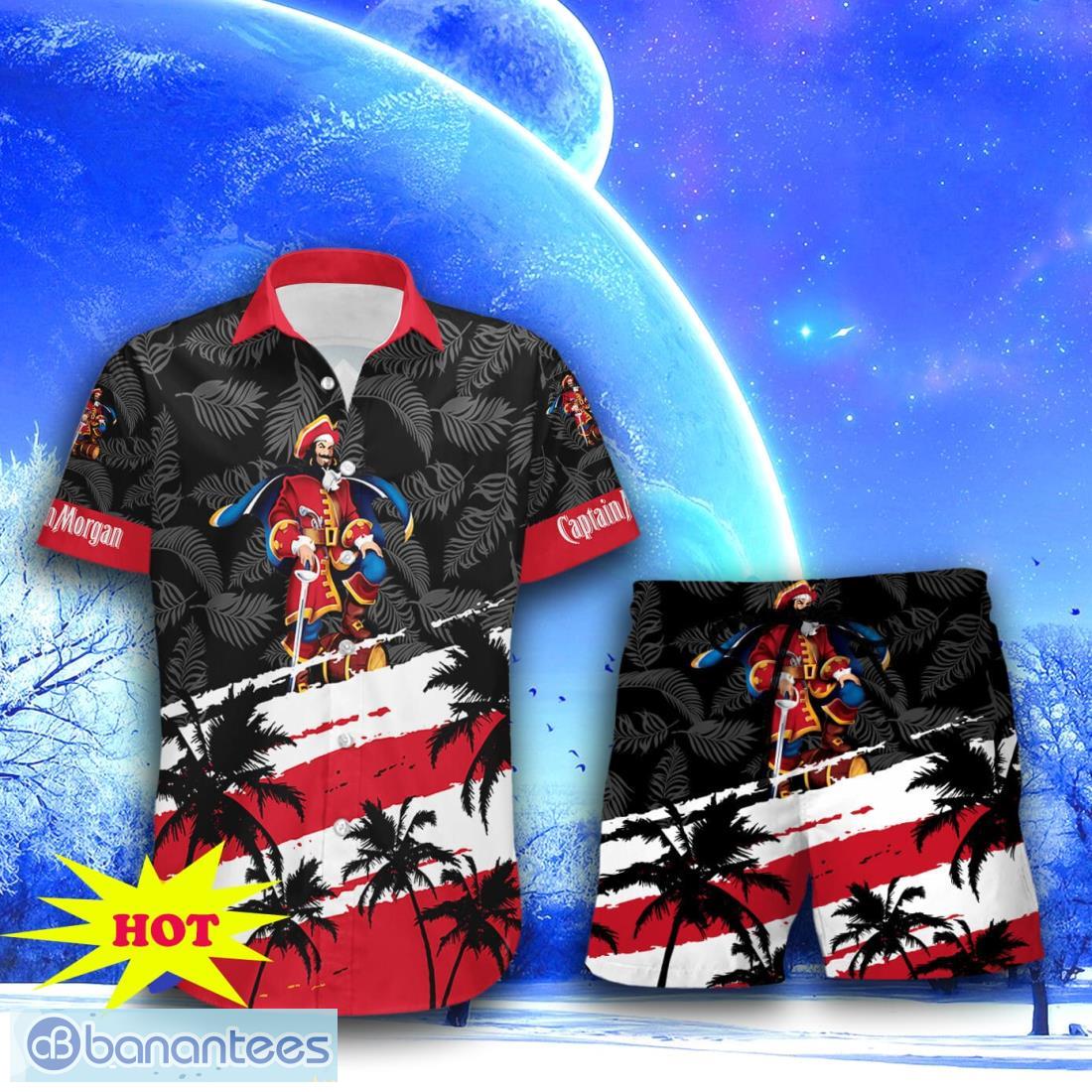 captain morgan hawaiian shirt short for men women 1 image Captain Morgan Hawaiian Shirt & Short For Men Women Product Photo 2