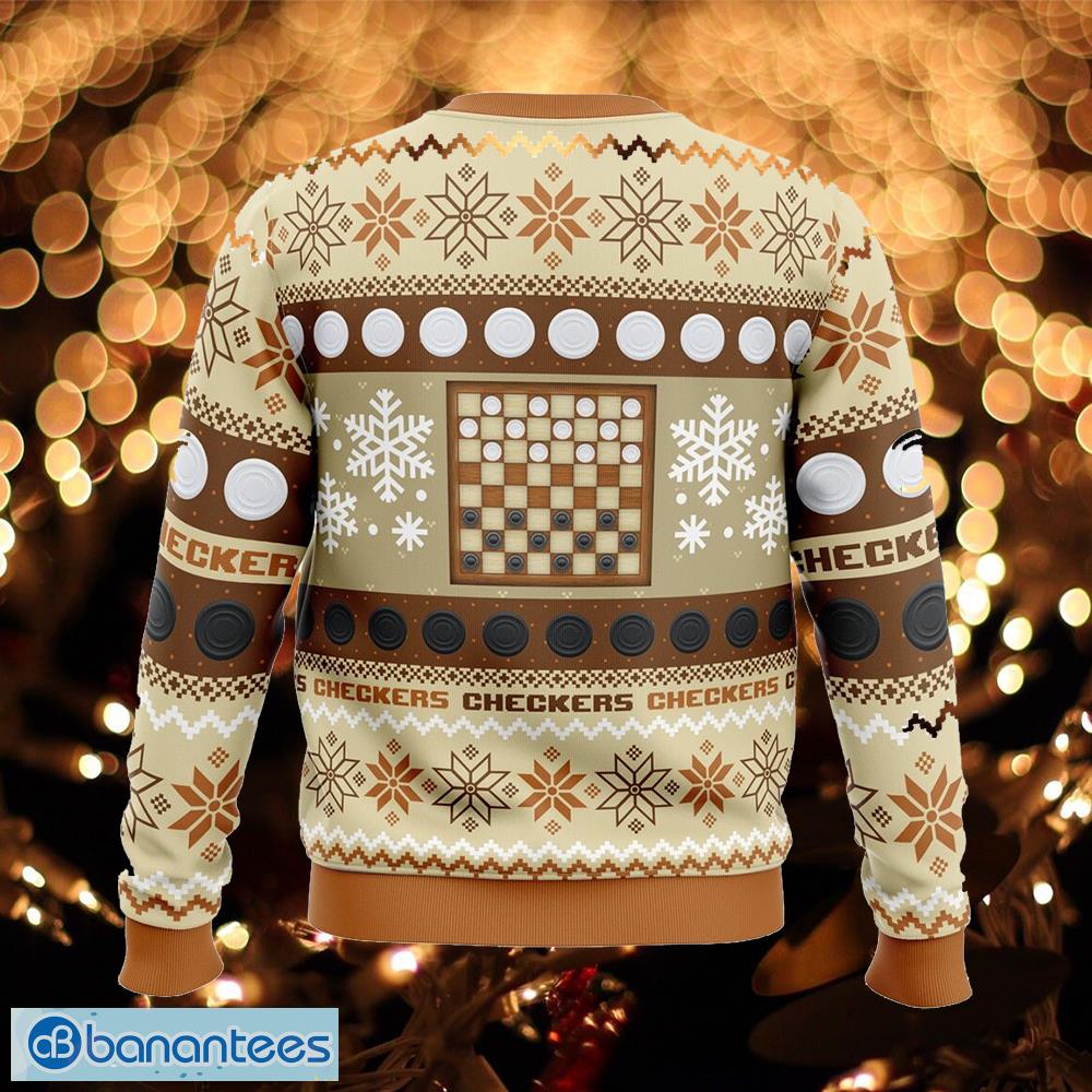 christmas checkers board games gift wrap ugly christmas sweater gift for men and women 1 image Christmas Checkers Board Games Gift-wrap Ugly Christmas Sweater Gift For Men And Women - Christmas Checkers Board Games Ugly Christmas Sweater Photo_2