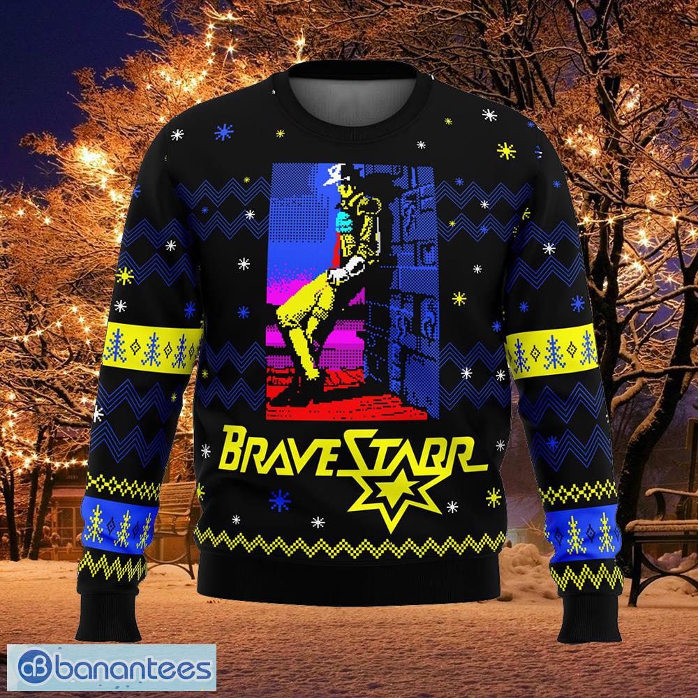christmas cowboy bravestarr yule knitted xmas sweater gift for men and women image Christmas Cowboy Bravestarr Yule Knitted Xmas Sweater Gift For Men And Women - Christmas Cowboy Bravestarr Ugly Christmas Sweater Photo_1