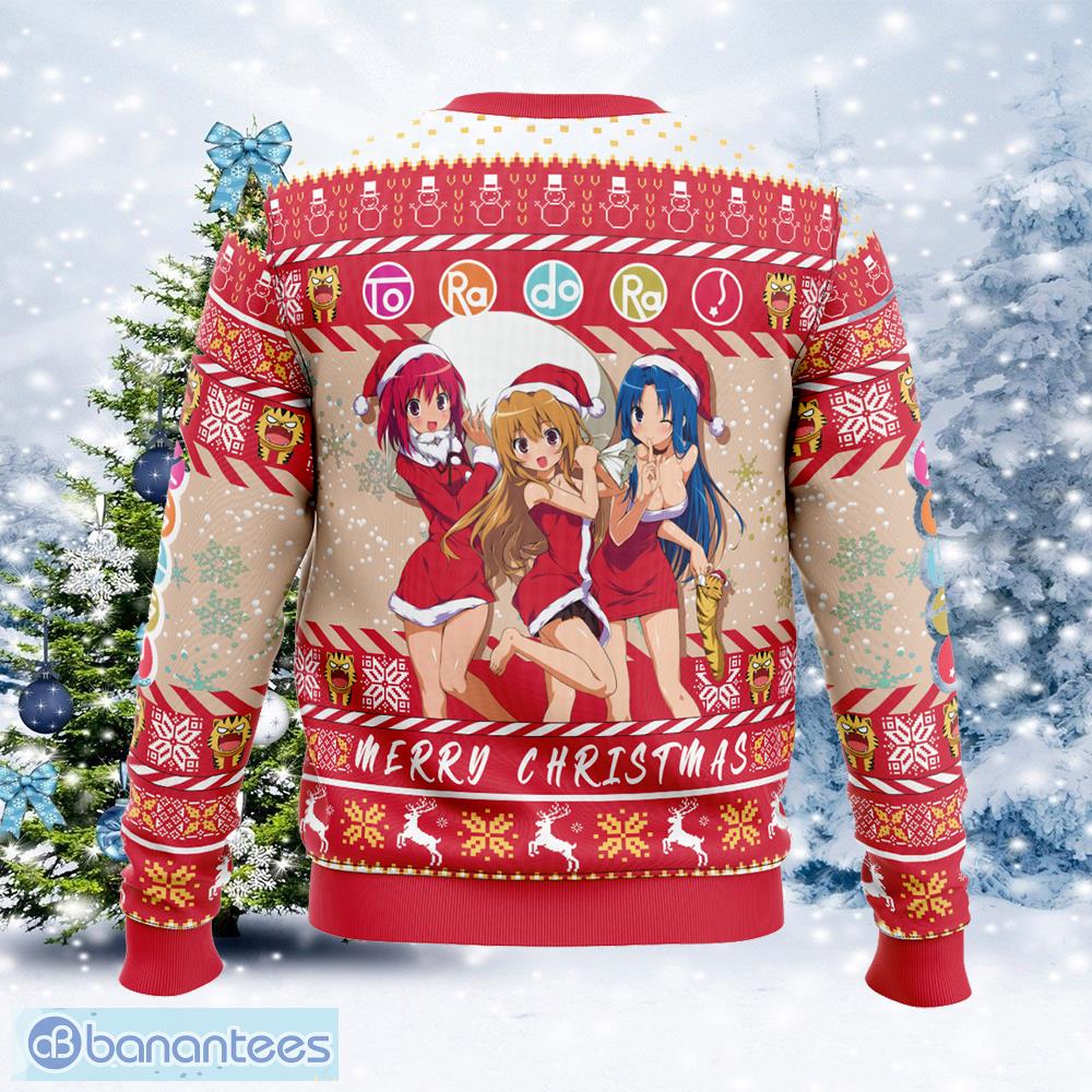 christmas girls toradora manger ugly christmas 3d sweater gift for adult 1 image Christmas Girls Toradora! Manger Ugly Christmas 3D Sweater Gift For Adult - Christmas Girls Toradora! Ugly Christmas Sweater Photo_2