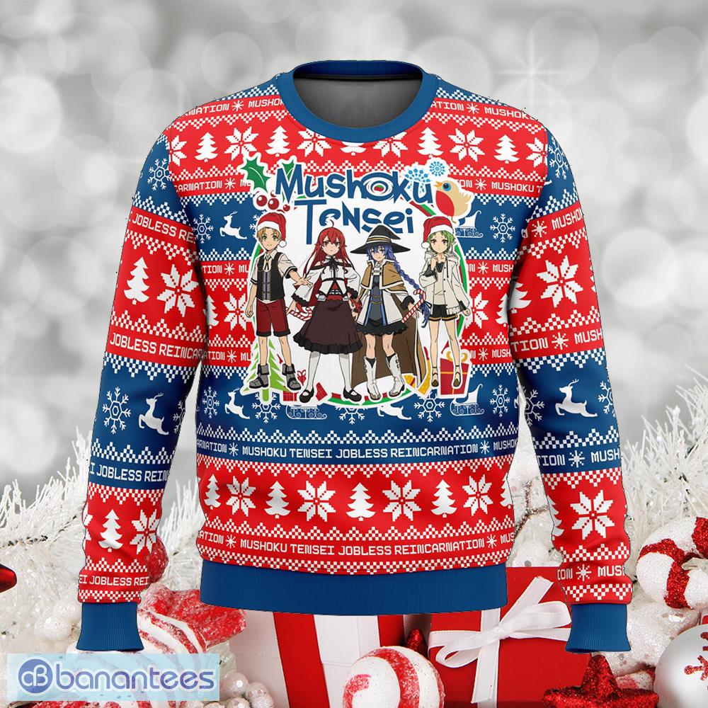 christmas joy mushoku tensei jobless reincarnation stable ugly christmas sweater gift holidays image Christmas Joy Mushoku Tensei Jobless Reincarnation Stable Ugly Christmas Sweater Gift Holidays - Christmas Joy Mushoku Tensei Jobless Reincarnation Ugly Christmas Sweater Photo_1