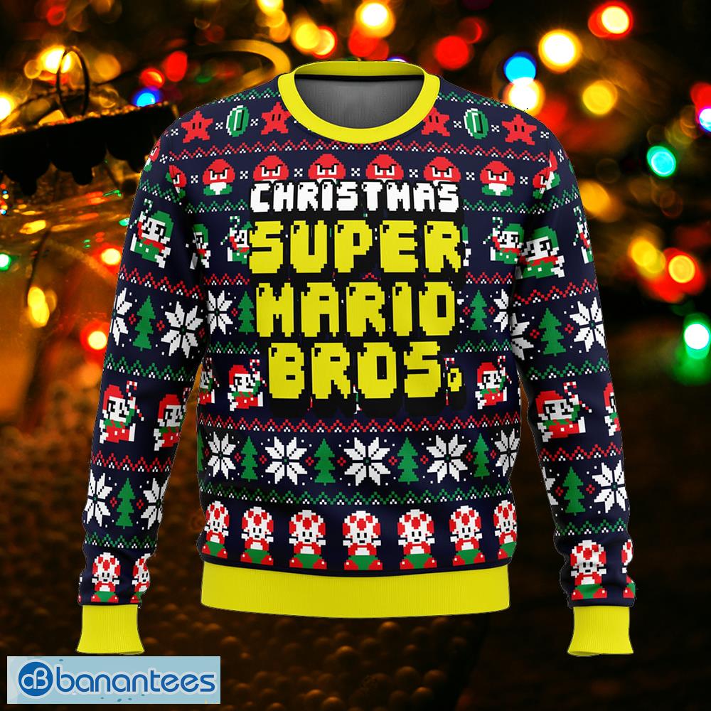 christmas mario bros shepherds ugly christmas sweater gift for men and women image Christmas Mario Bros. Shepherds Ugly Christmas Sweater Gift For Men And Women - Christmas Mario Bros. Ugly Christmas Sweater Photo_1