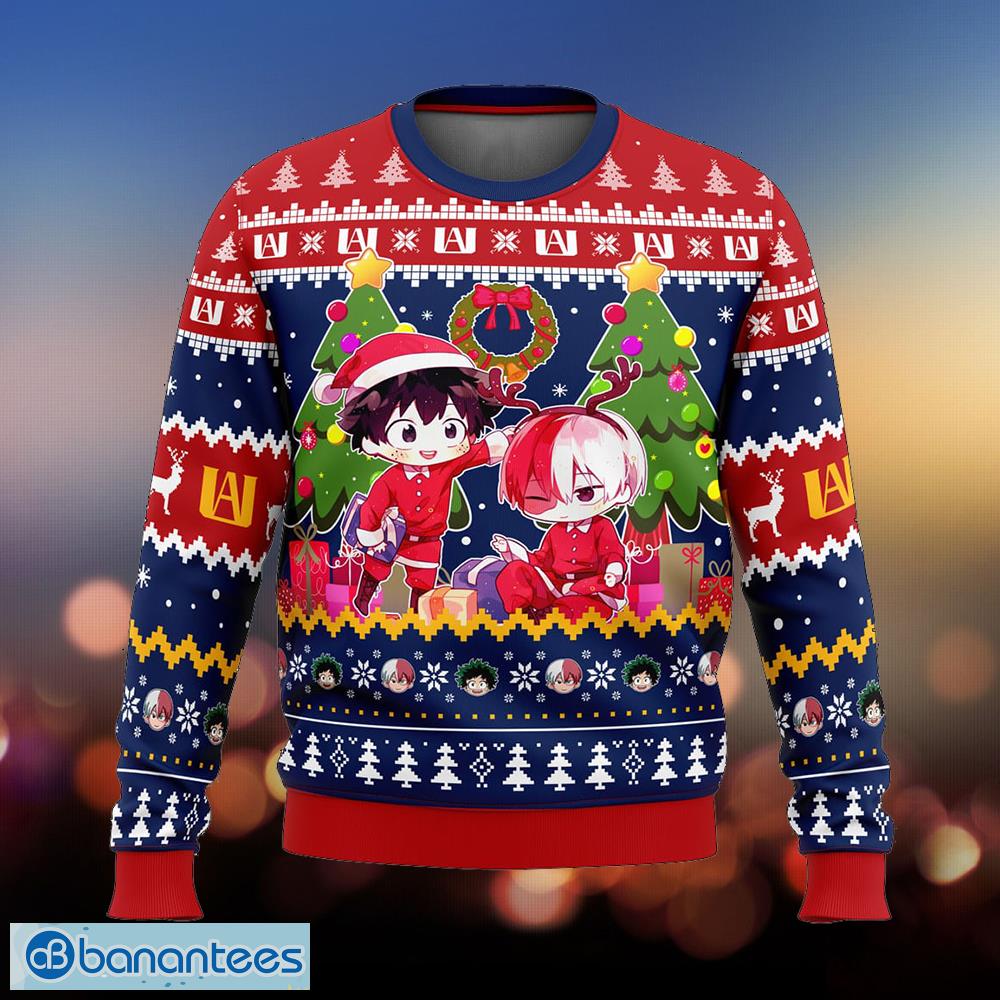 christmas midorya shoto mha men ugly christmas sweater gift for adult image Christmas Midorya Shoto MHA Men Ugly Christmas Sweater Gift For Adult - Christmas Midorya Shoto MHA Ugly Christmas Sweater Photo_1