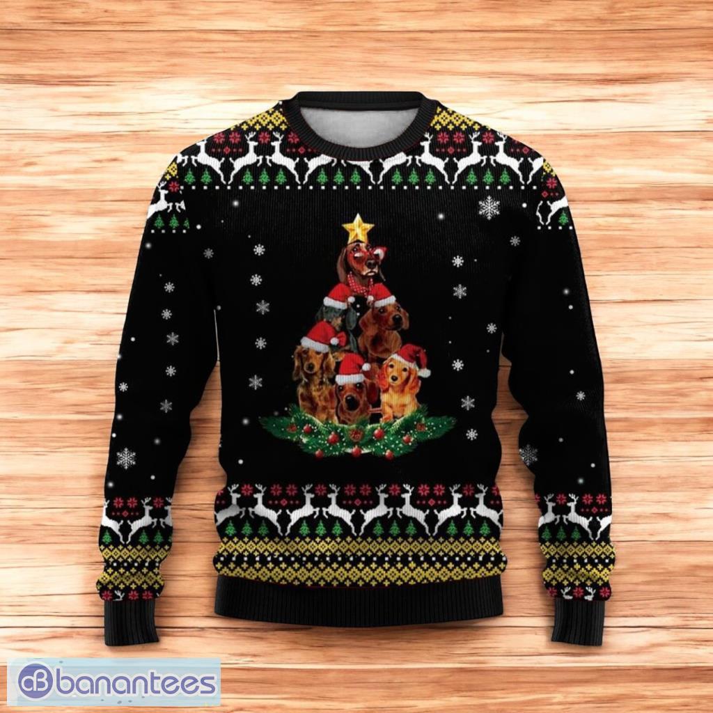 christmas puppy 3d printed casual crew neck christmas ugly sweater 3d for men and women image Christmas Puppy 3D Printed Casual Crew Neck Christmas Ugly Sweater 3D For Men And Women Product Photo 1