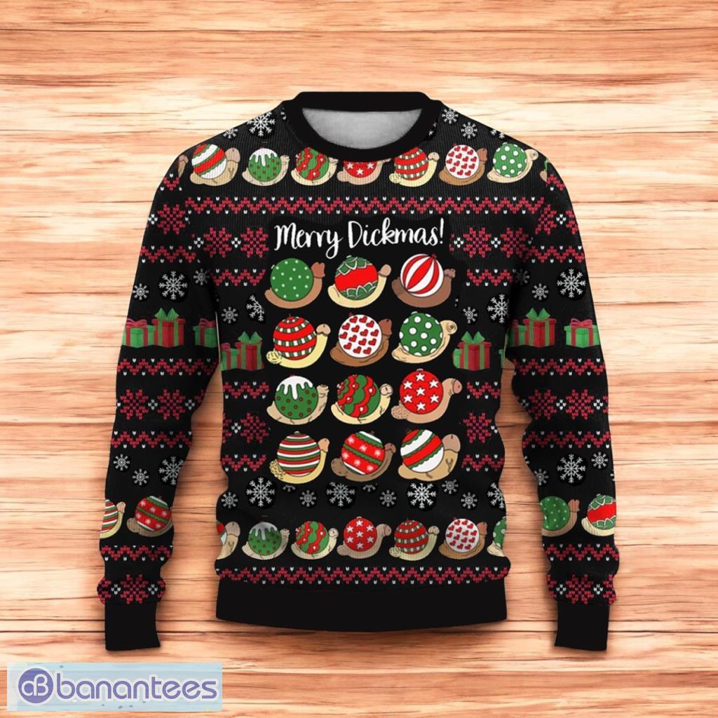 christmas snail cocks print casual crew neck christmas ugly sweater 3d for men and women image Christmas Snail Cocks Print Casual Crew Neck Christmas Ugly Sweater 3D For Men And Women Product Photo 1