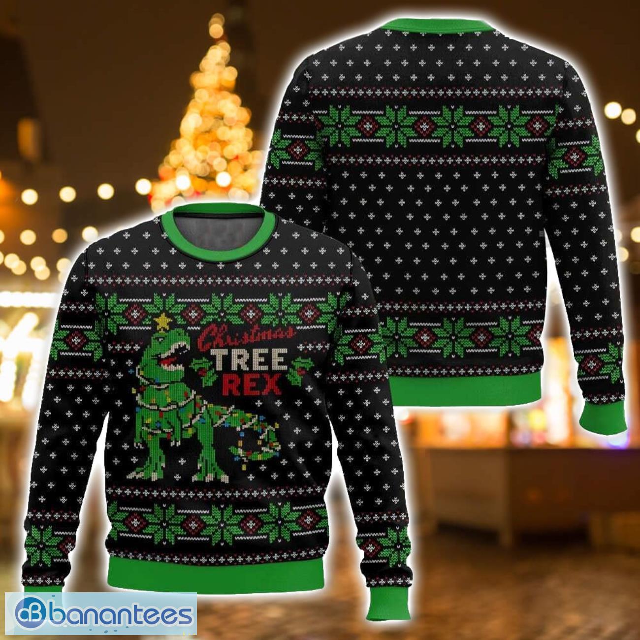 christmas tree rex jurassic park ugly christmas sweater for men and women christmas holiday gift image Christmas Tree Rex Jurassic Park Ugly Christmas Sweater For Men And Women Christmas Holiday Gift - Christmas Tree Rex Jurassic Park Ugly Sweater-3