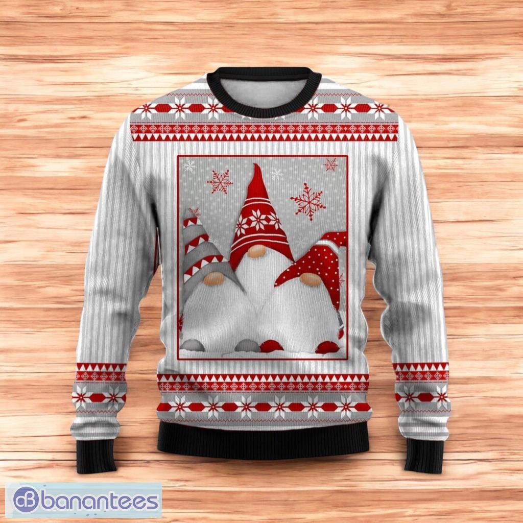 christmas ugly sweater christmas gnome print crew neck christmas ugly sweater 3d for men and women image Christmas Ugly Sweater Christmas Gnome Print Crew Neck Christmas Ugly Sweater 3D For Men And Women Product Photo 1