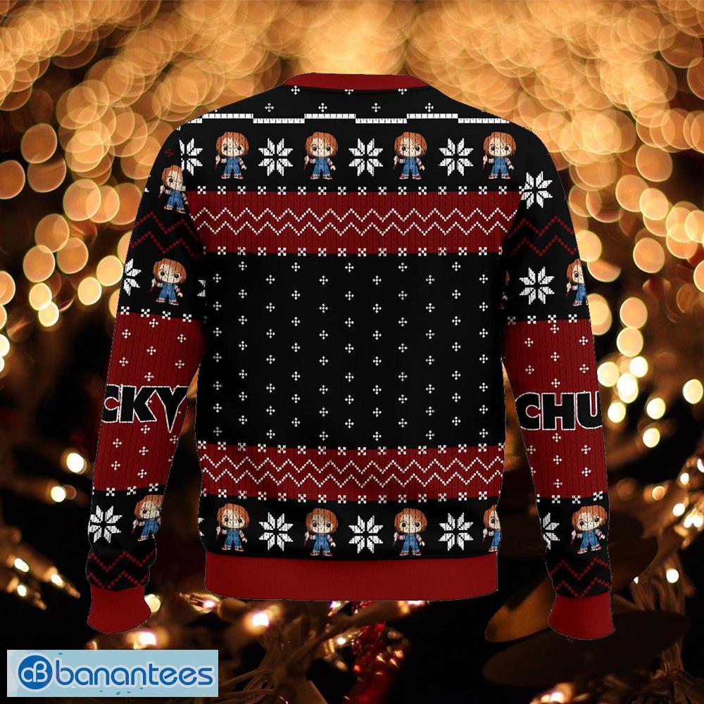 chucky hibernate knitted christmas sweater gift for adult 1 image Chucky Hibernate Knitted Christmas Sweater Gift For Adult - Chucky Ugly Christmas Sweater Photo_2