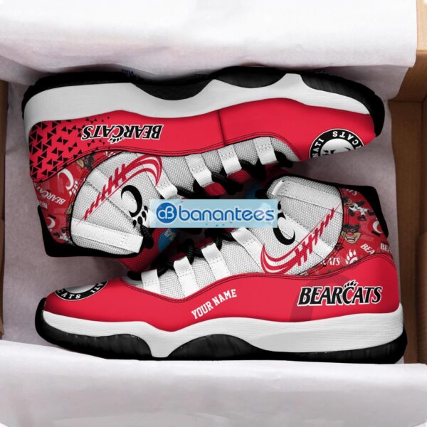 Cincinnati Bearcats Air Jordan 11 Sneakers Custom Name Special Shoes For Fans Product Photo 2