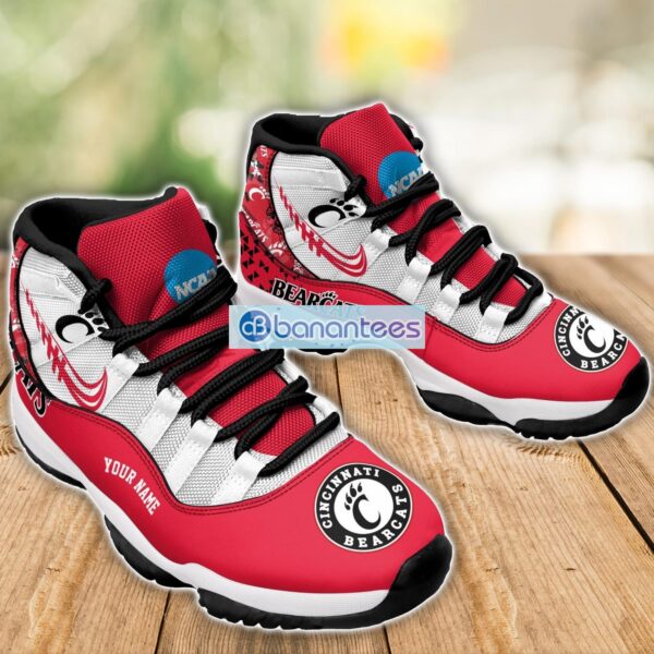 Cincinnati Bearcats Air Jordan 11 Sneakers Custom Name Special Shoes For Fans Product Photo 3