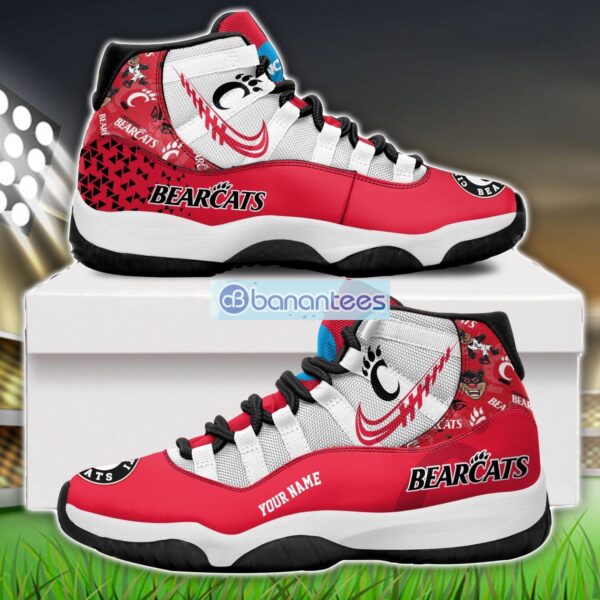 Cincinnati Bearcats Air Jordan 11 Sneakers Custom Name Special Shoes For Fans Product Photo 1