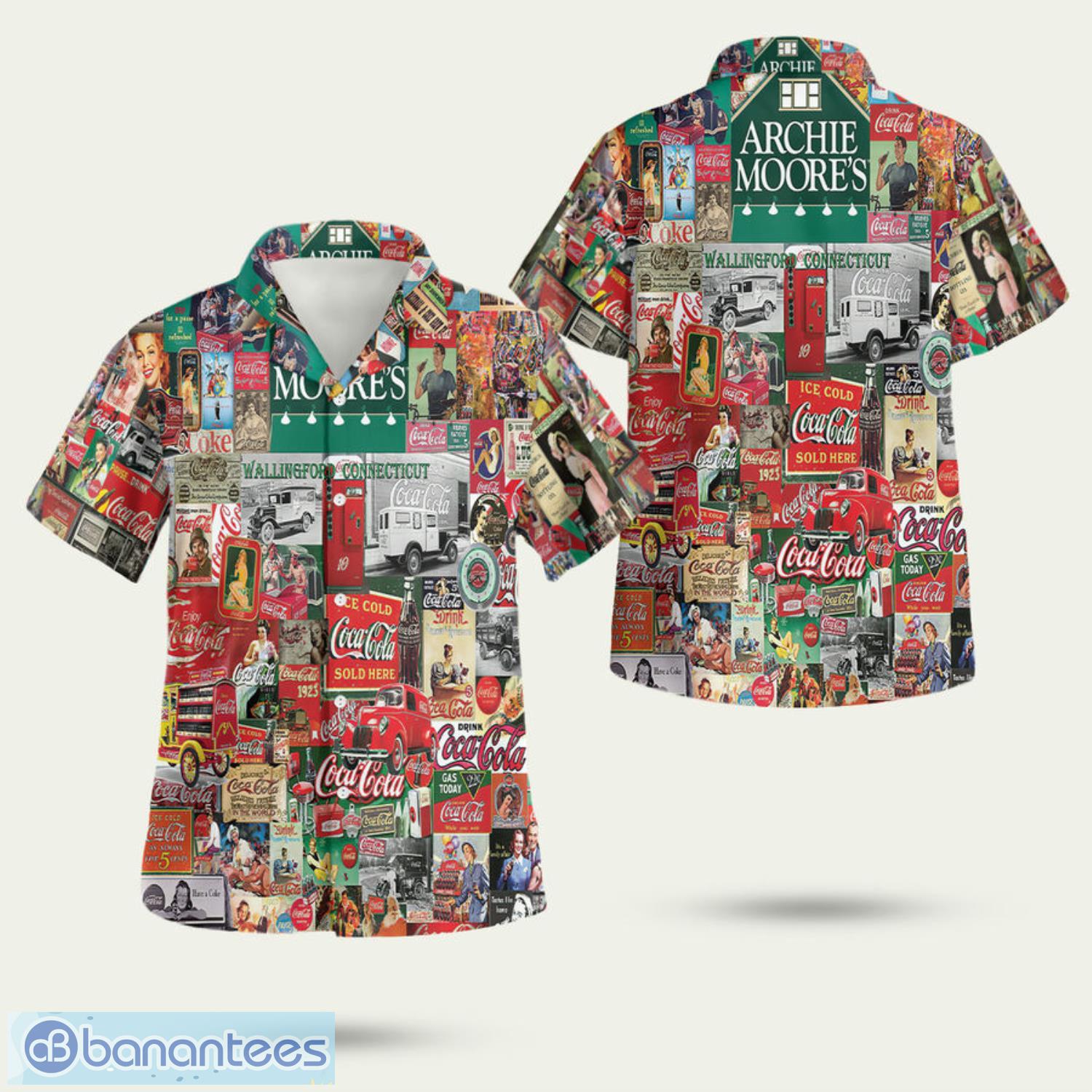 classic coca cola 3d hawaiian shirt summer style gift image Classic Coca Cola 3D Hawaiian Shirt Summer Style Gift Product Photo 1