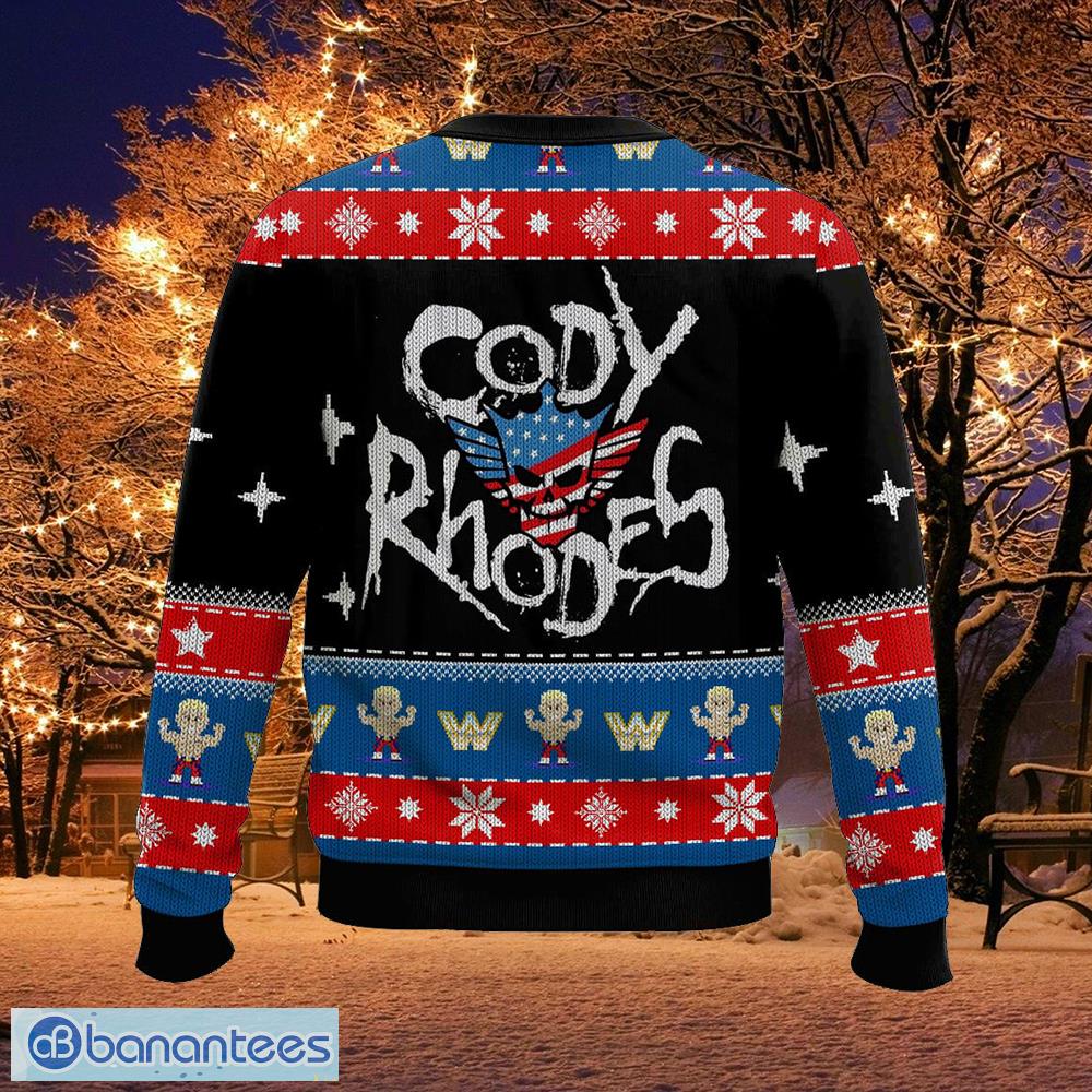 cody rhodes wwe christmas ugly sweater skiing ugly christmas sweater gift for adult 1 image Cody Rhodes WWE Christmas Ugly Sweater Skiing Ugly Christmas Sweater Gift For Adult - Cody Rhodes WWE Christmas Ugly Sweater Photo_2