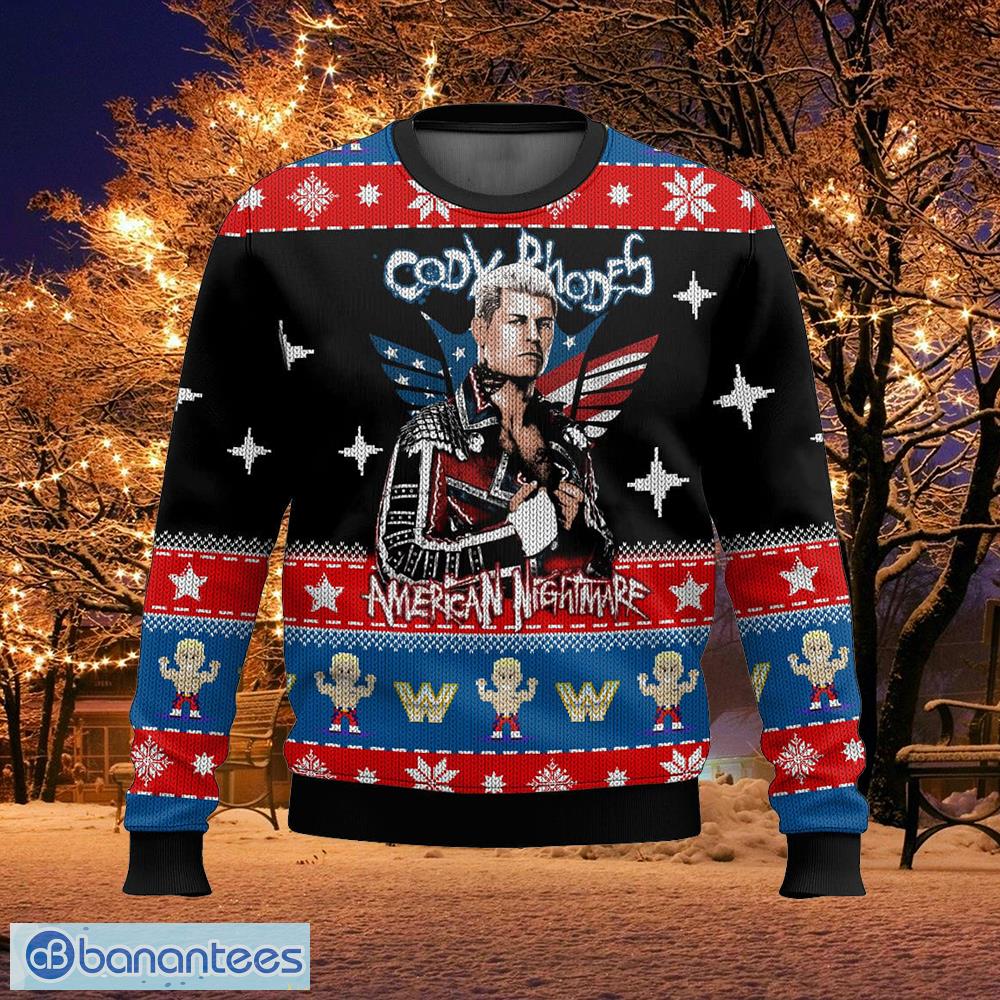 cody rhodes wwe christmas ugly sweater skiing ugly christmas sweater gift for adult image Cody Rhodes WWE Christmas Ugly Sweater Skiing Ugly Christmas Sweater Gift For Adult - Cody Rhodes WWE Christmas Ugly Sweater Photo_1