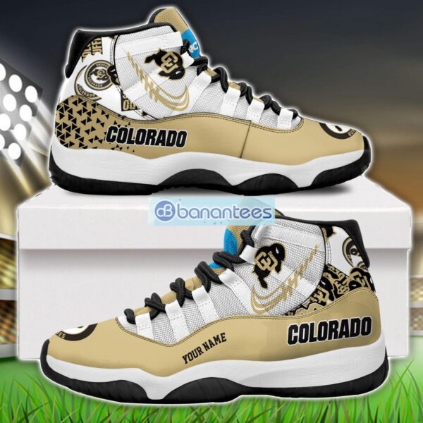 Colorado Buffaloes Air Jordan 11 Sneakers Custom Name Special Shoes For Fans Product Photo 1