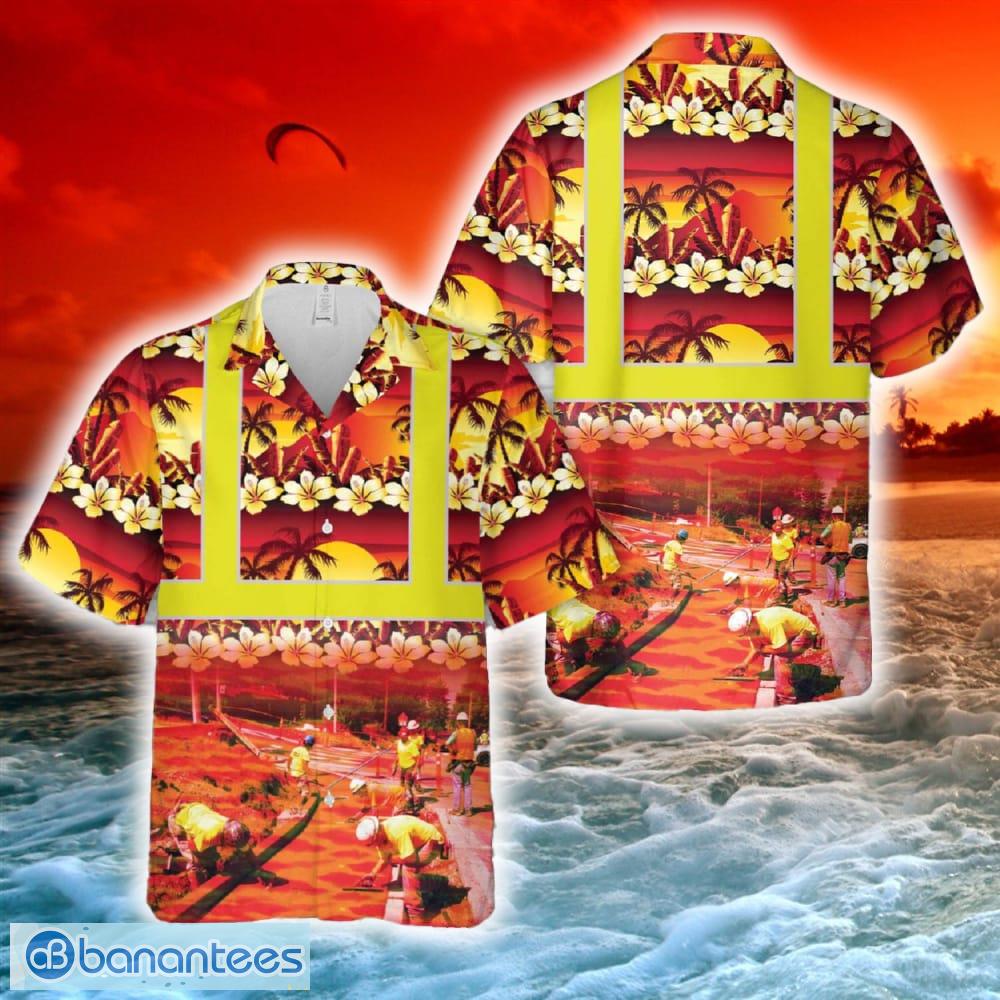 concrete finisher tropical hawaiian shirt image Concrete Finisher Tropical Hawaiian Shirt - Concrete Finisher Tropical Hawaiian Shirt-1