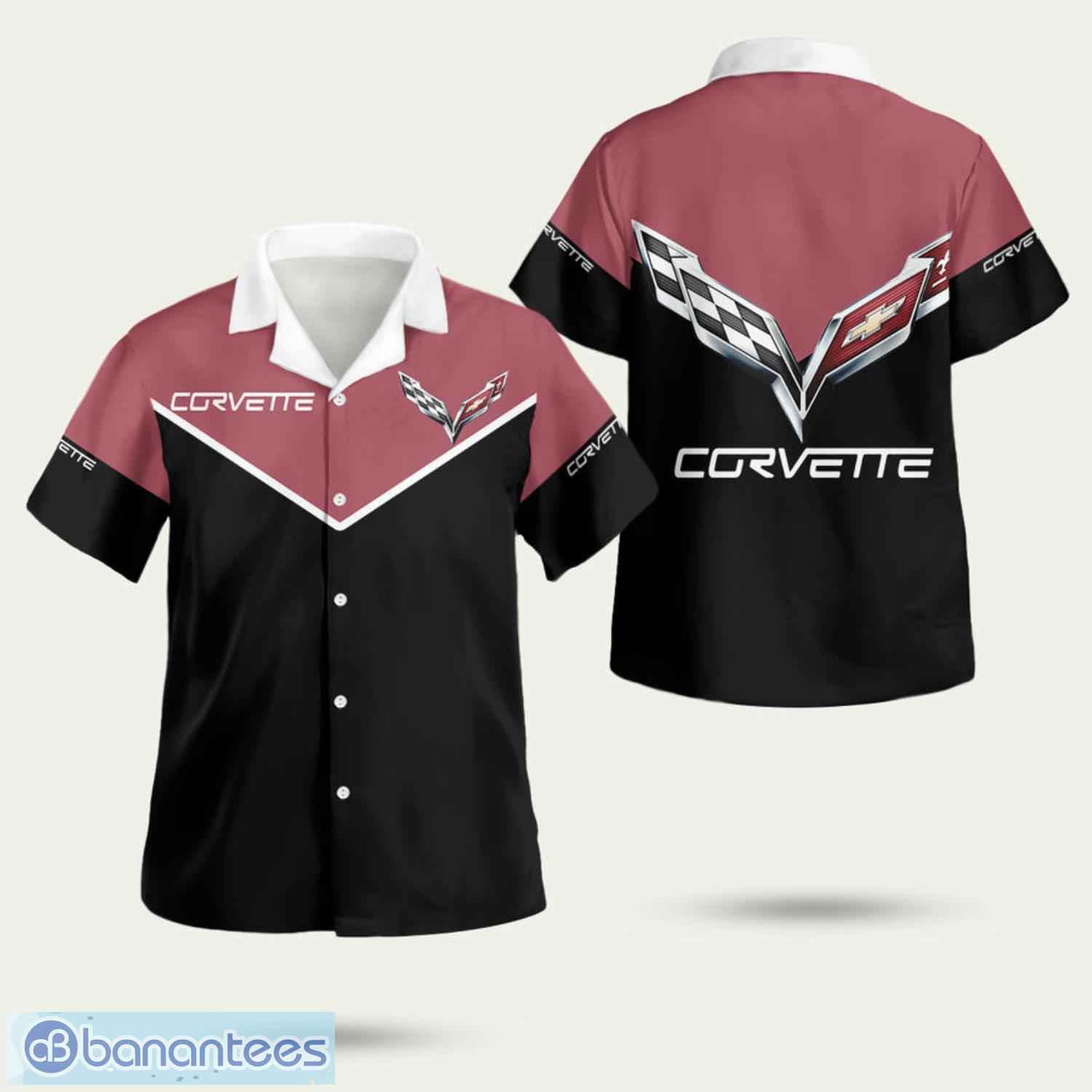 corvette logo 3d hawaiian shirt summer style gift image Corvette Logo 3D Hawaiian Shirt Summer Style Gift Product Photo 1