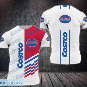 costco AOP 3D T-shirt For Men And Women White Shirt Product Photo 1