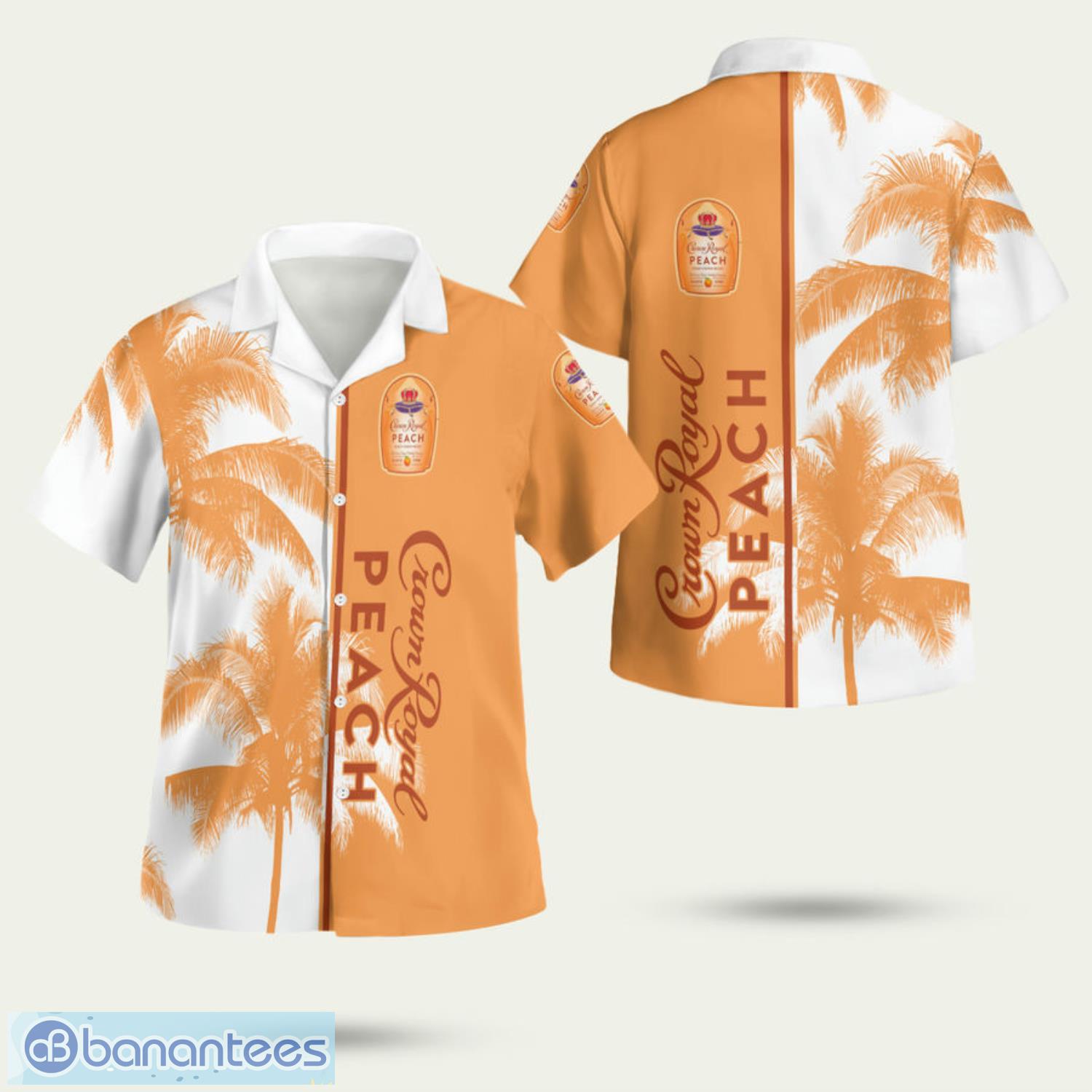 crown royal peach 3d hawaiian shirt summer style gift image Crown Royal Peach 3D Hawaiian Shirt Summer Style Gift Product Photo 1
