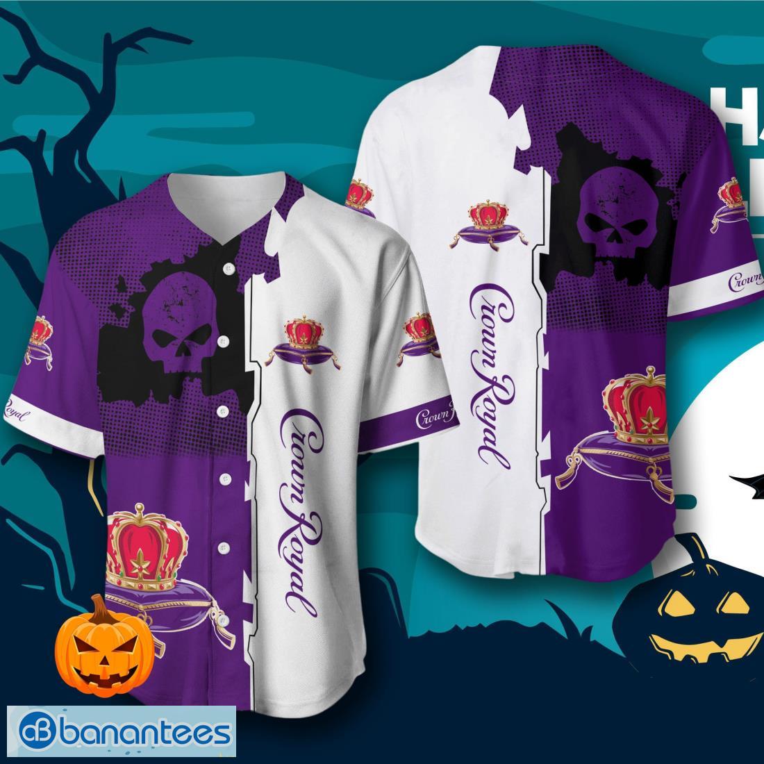 crown royal skull baseball jersey mens womens sizes image Crown Royal Skull Baseball Jersey – Men’s & Women’s Sizes Product Photo 1