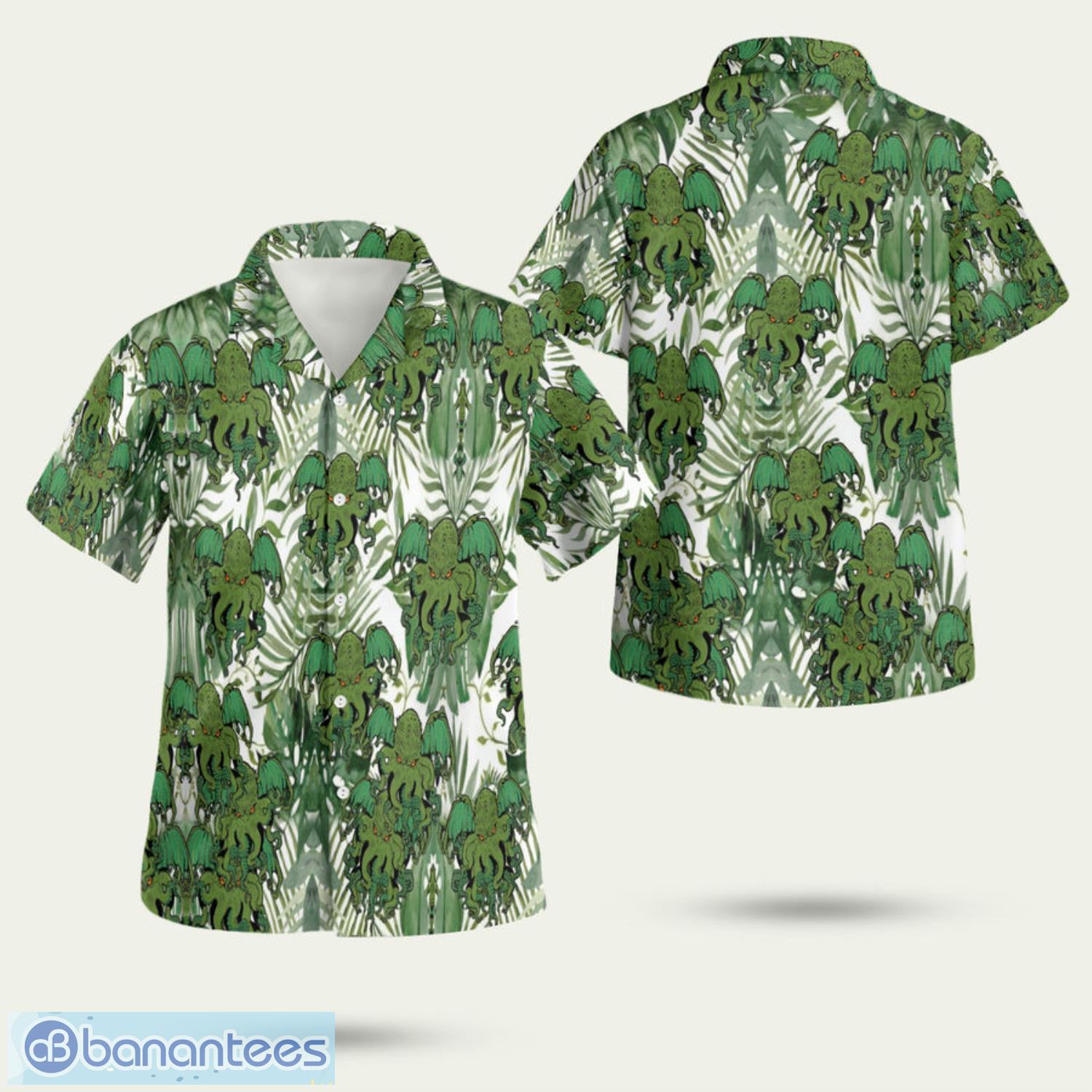 cthulhu tropical 3d hawaiian shirt summer style gift image Cthulhu Tropical 3D Hawaiian Shirt Summer Style Gift Product Photo 1