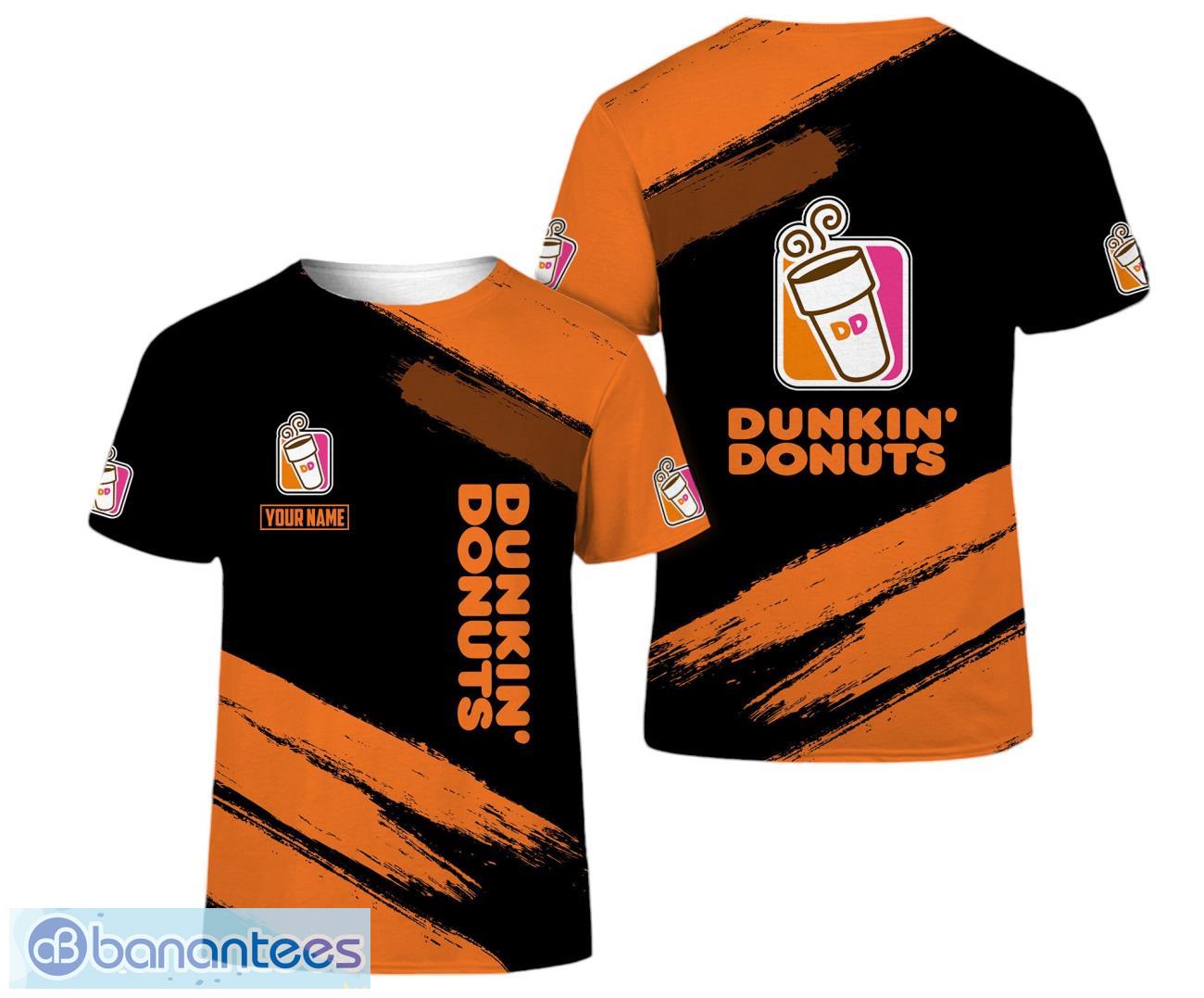 custom name 3d all over printed dunkin donuts 3d t shirt unisex for men and women image Custom Name 3D All Over Printed dunkin’ donuts 3D T-Shirt Unisex For Men And Women Product Photo 1