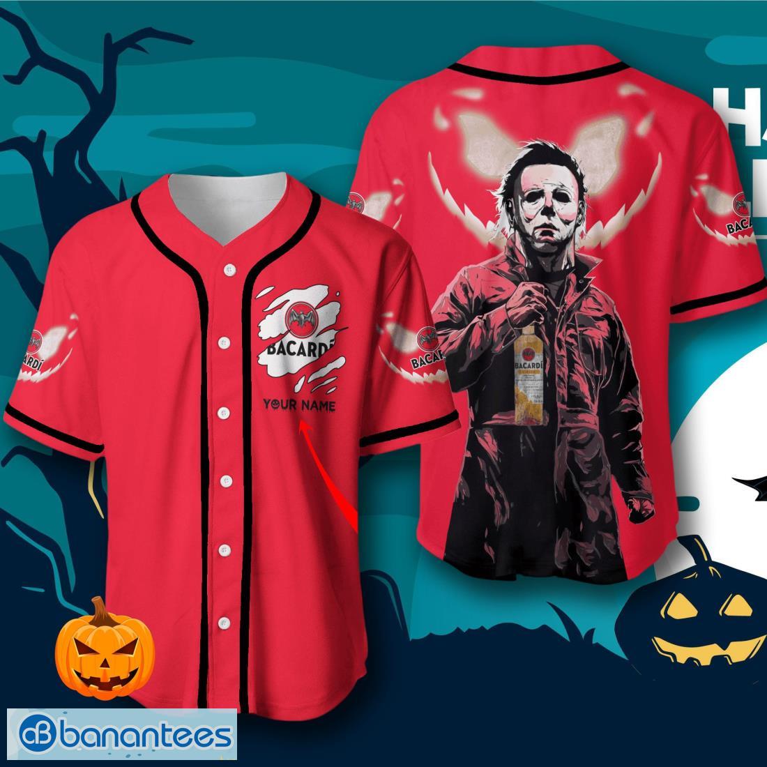 custom name bacardi halloween baseball jersey mens womens sizes image Custom Name Bacardi Halloween Baseball Jersey – Men’s & Women’s Sizes Product Photo 1