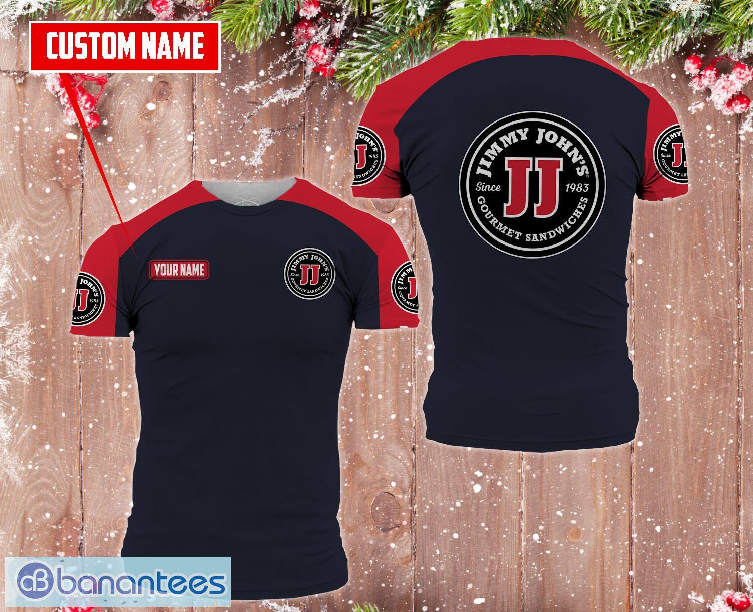 custom name jimmy johns aop 3d t shirt for men and women image Custom Name Jimmy John's AOP 3D T shirt For Men And Women Product Photo