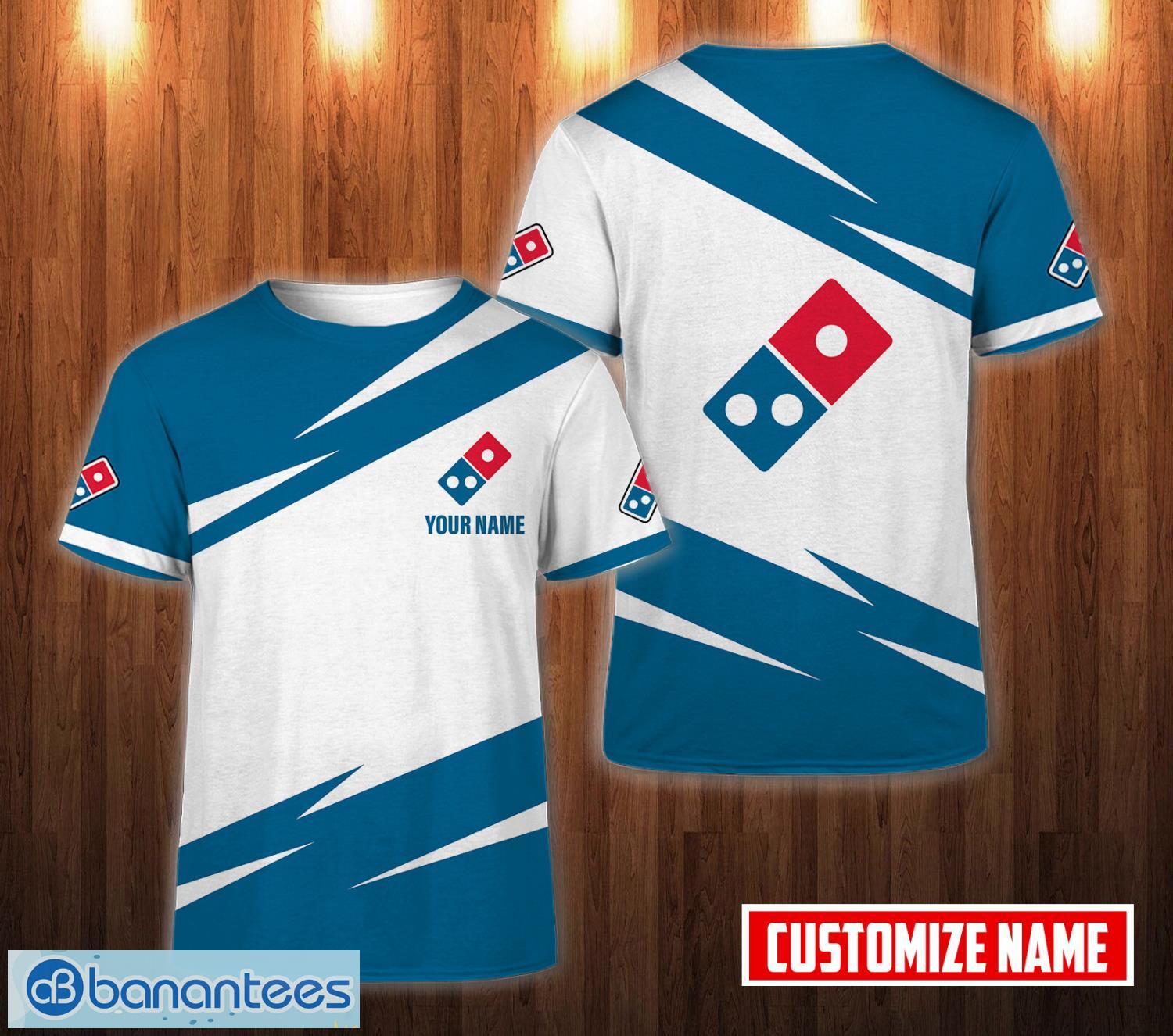 custom name personalized dominos pizza 3d t shirt all printed unisex t shirt image Custom Name PERSONALIZED domino's pizza 3D T Shirt All Printed Unisex T Shirt Product Photo
