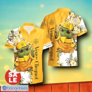 Veuve Clicquot Champagne Baby Yoda Hawaiian Shirt & Short Combo For Men Women Product Photo 2