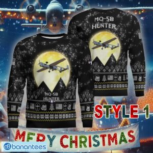 Aircraft Moonight MQ-5B Hunter MQ5B Knitted Christmas Sweater AOP Gift For Adult - MQ-5B Hunter MQ5B Aircraft Moonlight Ugly Christmas Sweater_6
