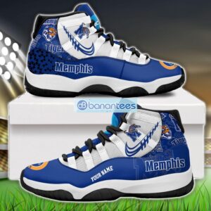 Memphis Tigers Air Jordan 11 Sneakers Custom Name Special Shoes For Fans Product Photo 1