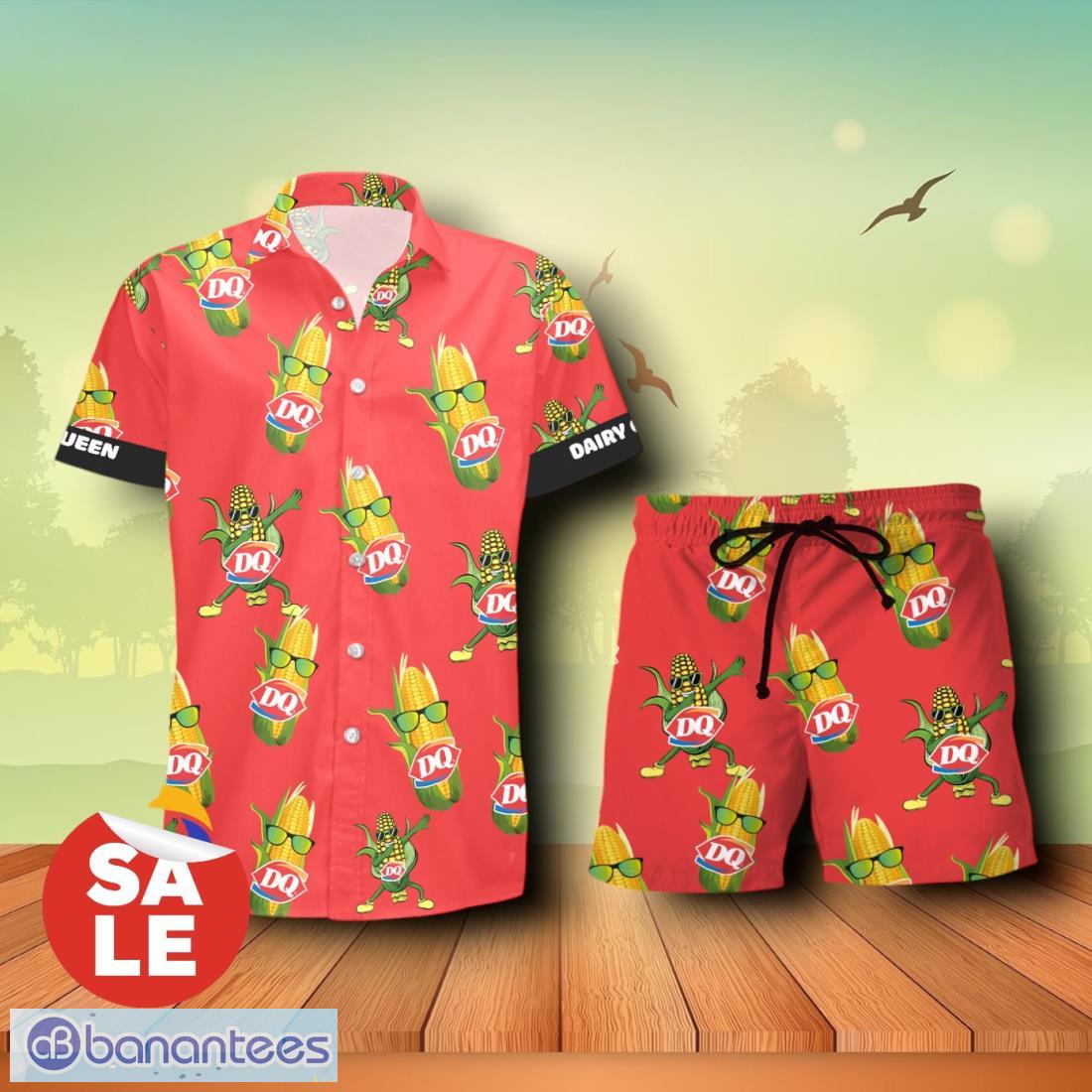 dairy queen funy combo hawaiian shirt shorts for men women image Dairy Queen Funy Combo Hawaiian Shirt & Shorts For Men Women Product Photo 1