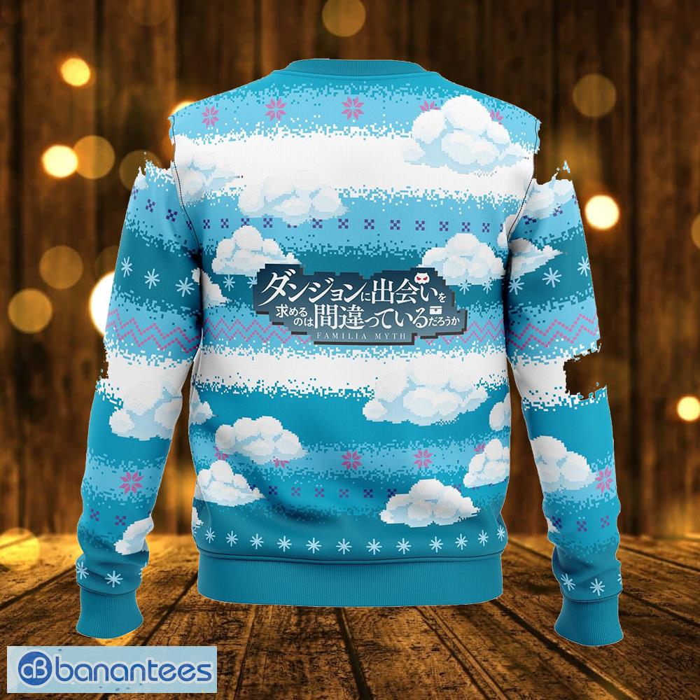 danmachi cider ugly christmas sweater gift holidays 1 image DanMachi Cider Ugly Christmas Sweater Gift Holidays - DanMachi Ugly Christmas Sweater Photo_2