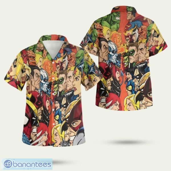 Dc Vs Marvel 3D Hawaiian Shirt Summer Style Gift Product Photo 1