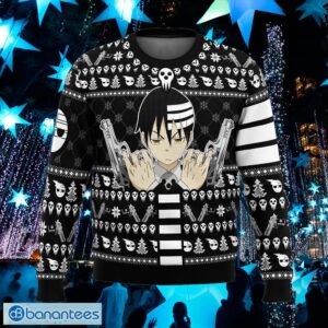 Death The Kid Soul Eater Lights Knitted Christmas Sweater Gift For Men And Women - Death The Kid Soul Eater Ugly Christmas Sweater Photo_1