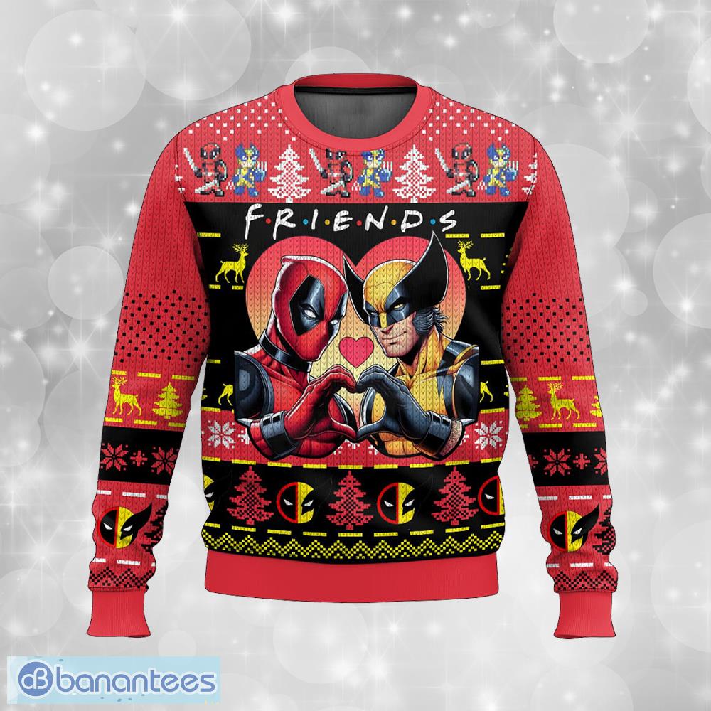 deadpool wolverine ugly sweater candle ugly christmas 3d sweater gift for adult image Deadpool Wolverine Ugly Sweater Candle Ugly Christmas 3D Sweater Gift For Adult - Deadpool Wolverine Ugly Sweater Photo_1