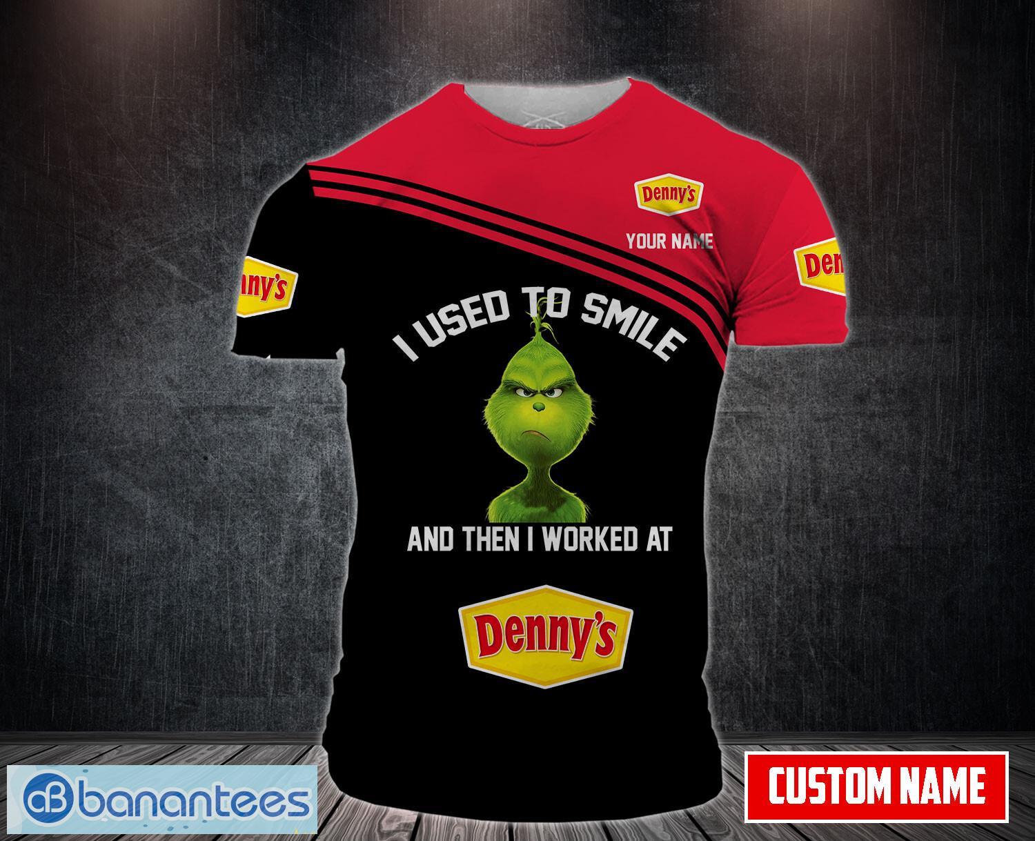 dennys aop 3d t shirt for men and women custom name image denny's AOP 3D T shirt For Men And Women Custom Name Product Photo