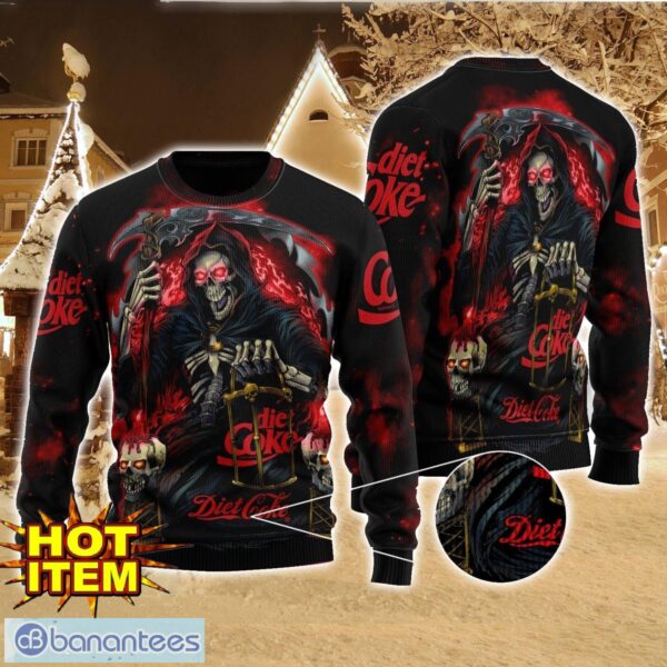 Diet Coke Death Halloween All Over Print Sweater Halloween Gift For men And Women Product Photo 1
