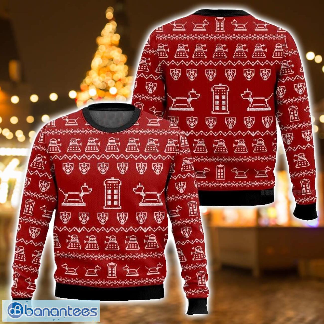 doctor who timey wimey bowties are cool christmas ugly sweater 3d printed sweater christmas gift image Doctor Who, Timey Wimey, “Bowties are Cool” Christmas Ugly Sweater 3D Printed Sweater Christmas Gift - Doctor Who, Timey Wimey, “Bowties are Cool” Christmas Ugly Sweater-3