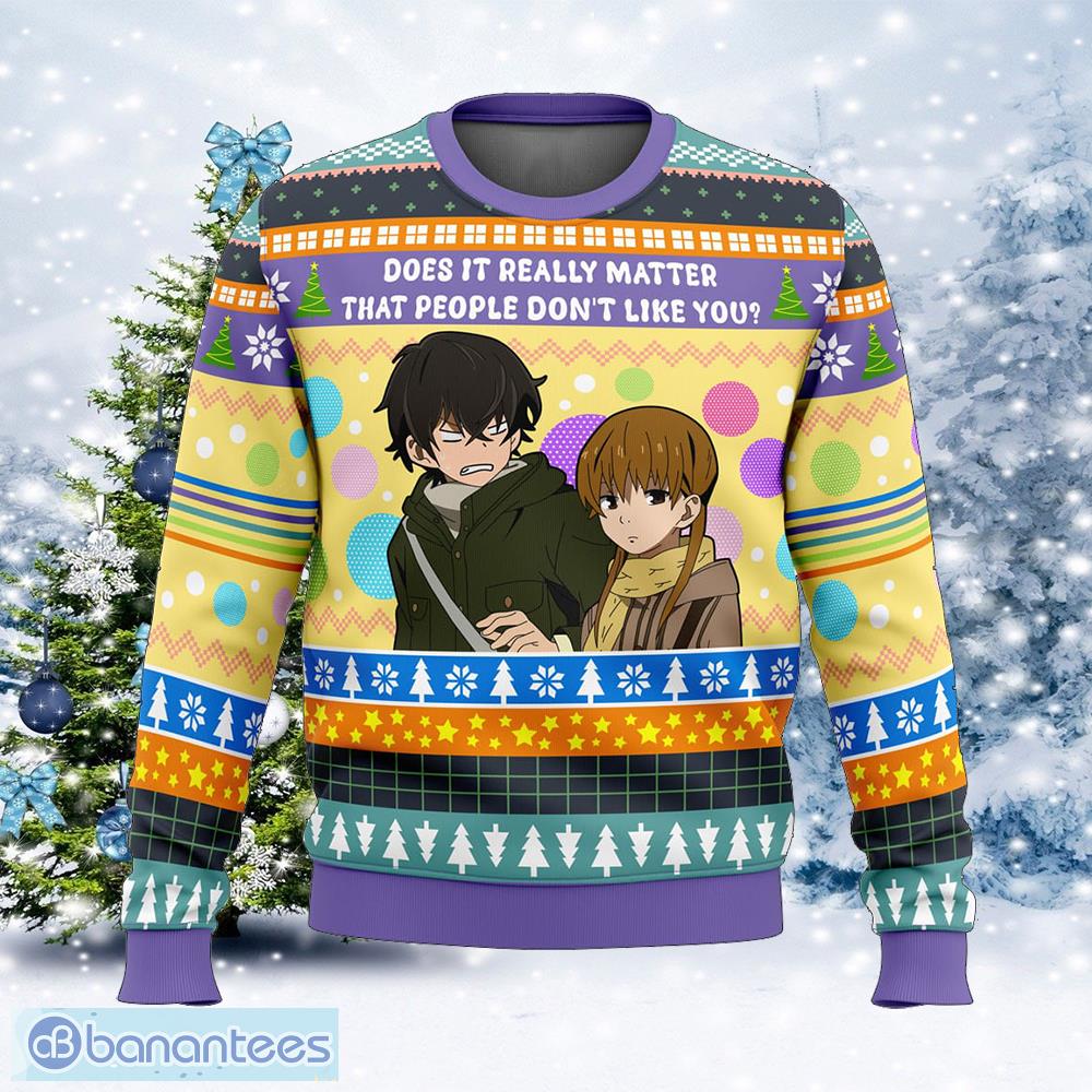 does it really matter my little monster elf knitted xmas sweater gift for men and women image Does It Really Matter My Little Monster Elf Knitted Xmas Sweater Gift For Men And Women - Does It Really Matter My Little Monster Ugly Christmas Sweater Photo_1