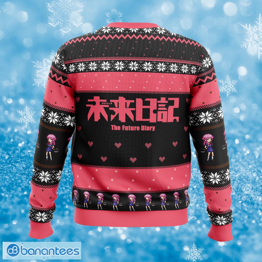 dont touch my senpai the future diary sleigh ugly christmas 3d sweater gift for men and women 1 image Don’t Touch My Senpai!! The Future Diary Sleigh Ugly Christmas 3D Sweater Gift For Men And Women - Don’t Touch My Senpai!! The Future Diary Ugly Christmas Sweater Photo_2