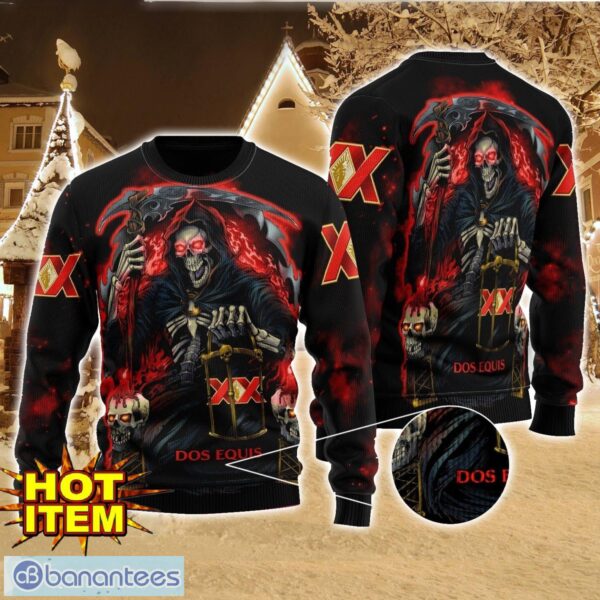 Dos Equis Death Halloween All Over Print Sweater Halloween Gift For men And Women Product Photo 1