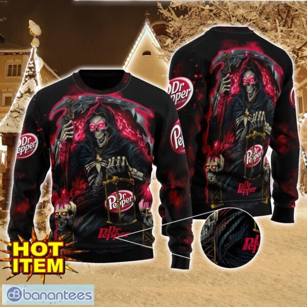 Dr Pepper Death Halloween All Over Print Sweater Halloween Gift For men And Women Product Photo 1