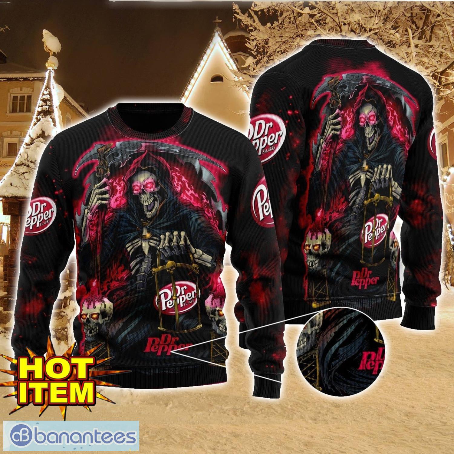 dr pepper death halloween all over print sweater halloween gift for men and women image Dr Pepper Death Halloween All Over Print Sweater Halloween Gift For men And Women Product Photo 1