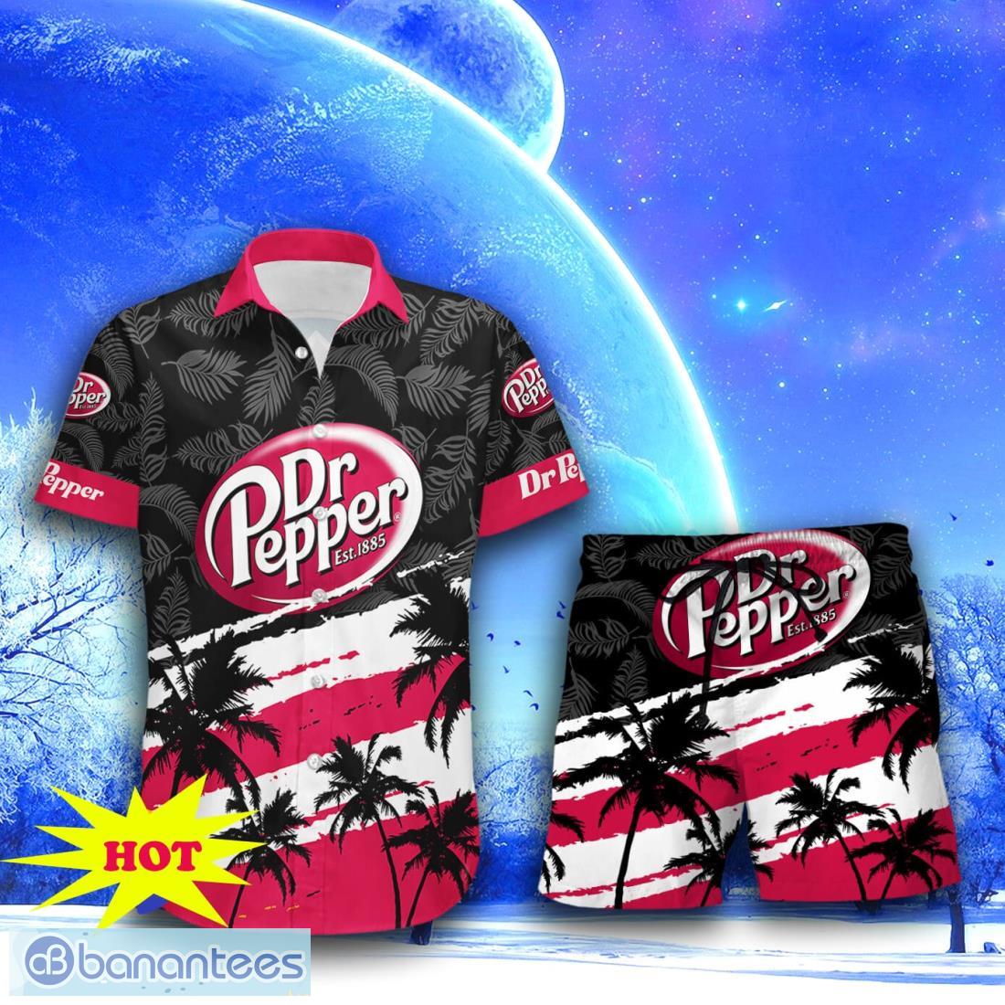 dr pepper hawaiian shirt short for men women 1 image Dr Pepper Hawaiian Shirt & Short For Men Women Product Photo 2