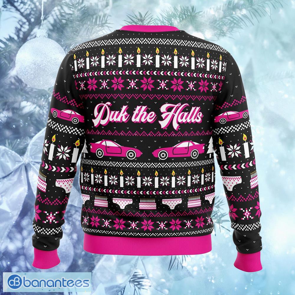 duk the halls sixteen candles fireplace ugly christmas sweater gift for men and women 1 image Duk the Halls Sixteen Candles Fireplace Ugly Christmas Sweater Gift For Men And Women - Duk the Halls Sixteen Candles Ugly Christmas Sweater Photo_2