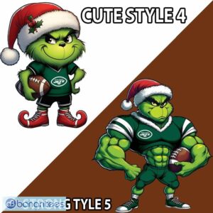 NFL New York Jets Grinch Football Ugly Sweater AOP Gift For Christmas - NFL New York Jets New Grinch Ugly Christmas Sweater Photo 4