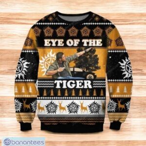 Eye Of The Tiger Knitting Pattern Christmas Ugly SweaterGift For Men And Women Product Photo 1